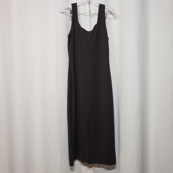 OGL Dresses & Skirts - OGL Maxi Dress Black Square Neck with Built-in Bra NWT Size L